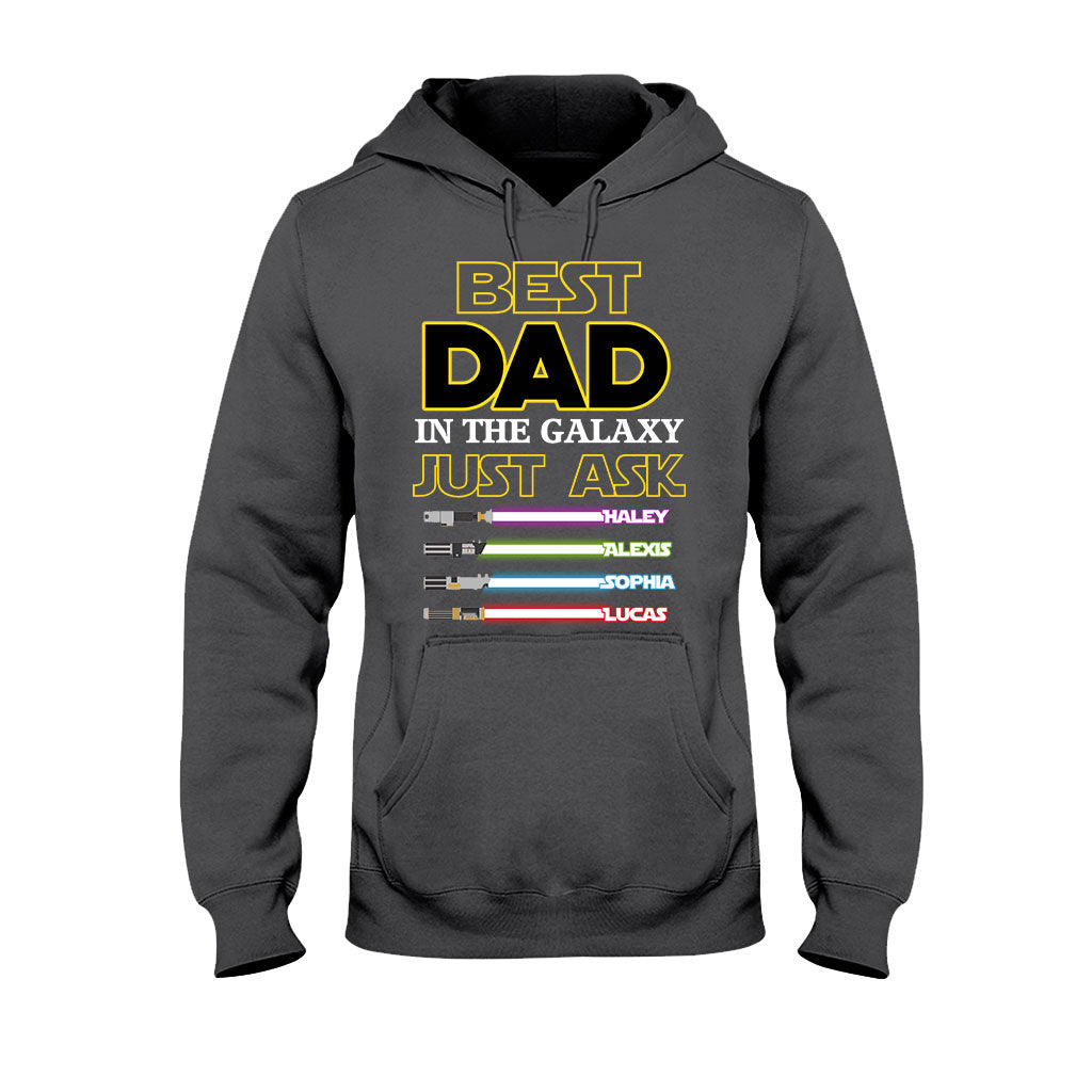 Best Dad In The Galaxy - Personalized Father's Day The Force T-shirt and Hoodie