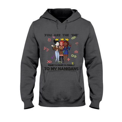 Sistas Besties - Personalized African American T-shirt and Hoodie