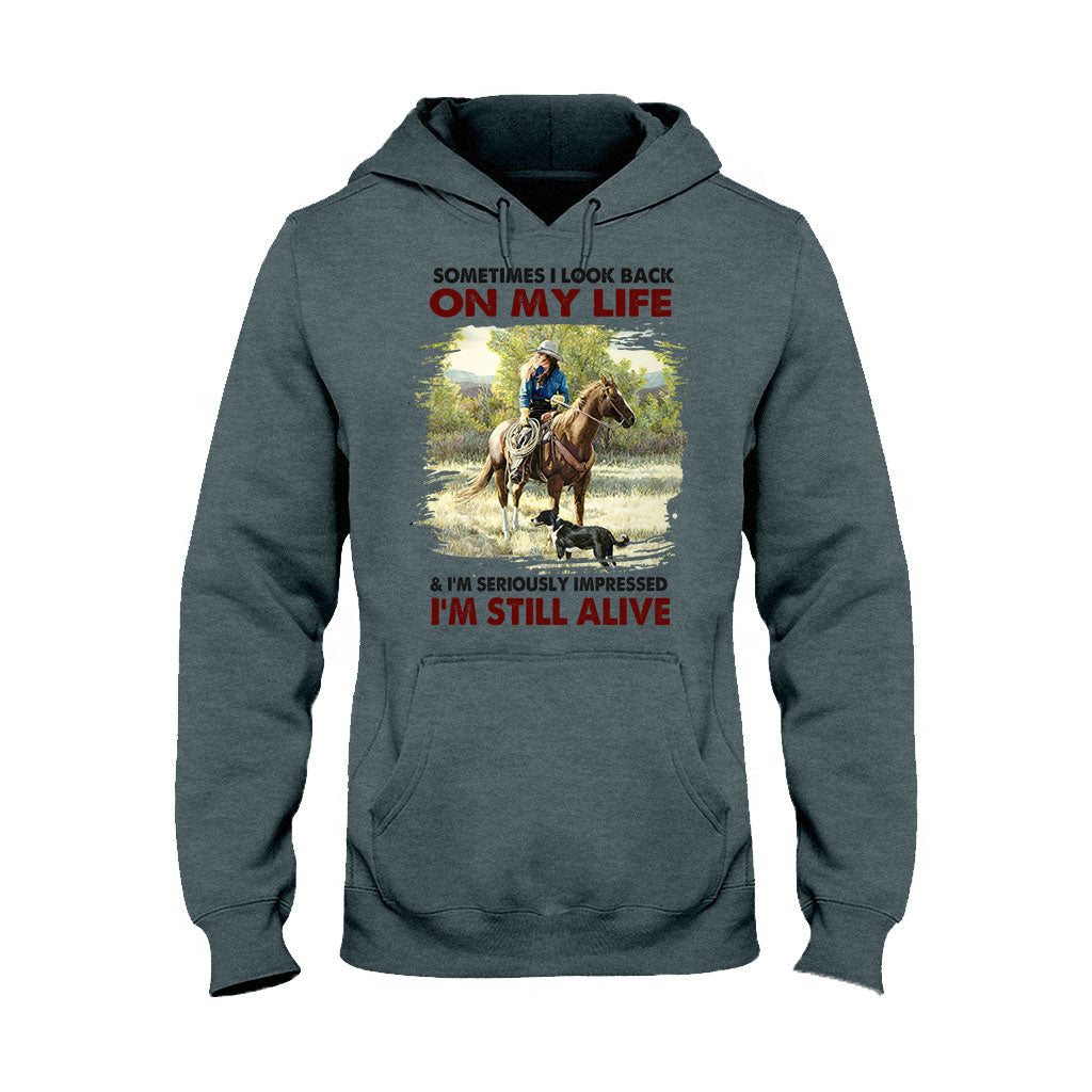 Sometimes I Look Back - Horse T-shirt and Hoodie