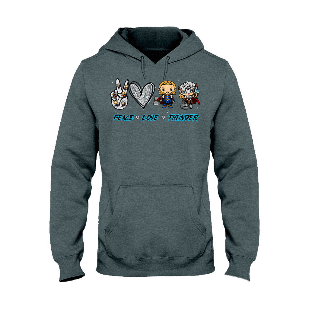 Peace Love Thunder - T-shirt and Hoodie