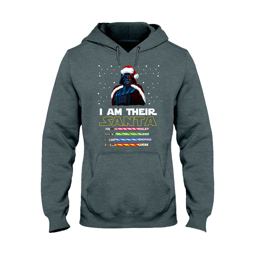 I Am Their Santa - Personalized Christmas Father T-shirt and Hoodie