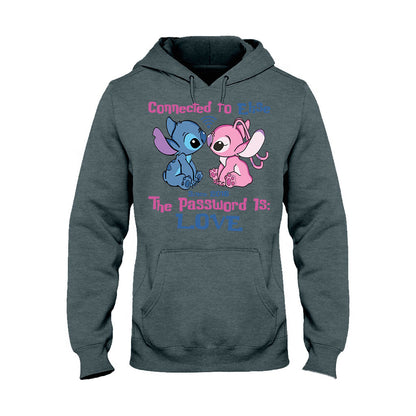 Connected To - Personalized Couple Ohana T-shirt and Hoodie