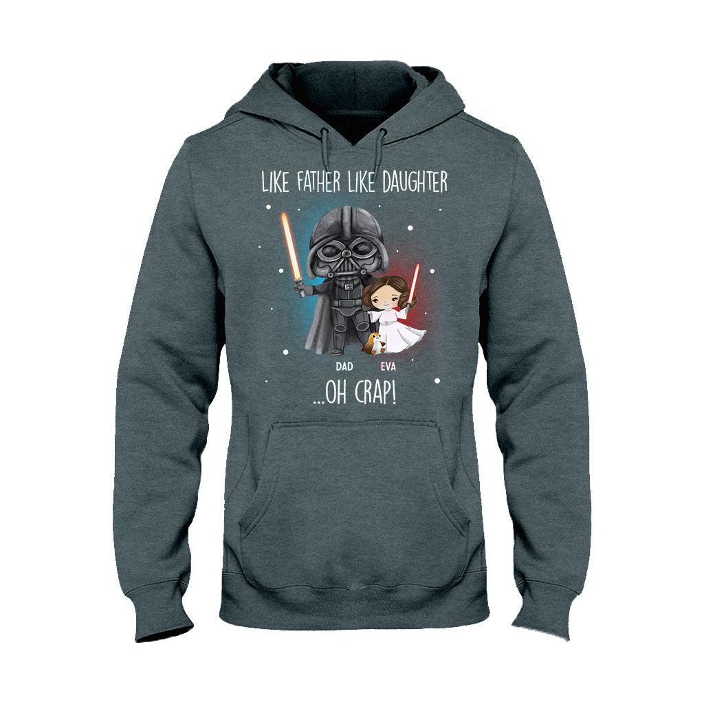 Like Father Like Daughter - Personalized The Force T-shirt and Hoodie