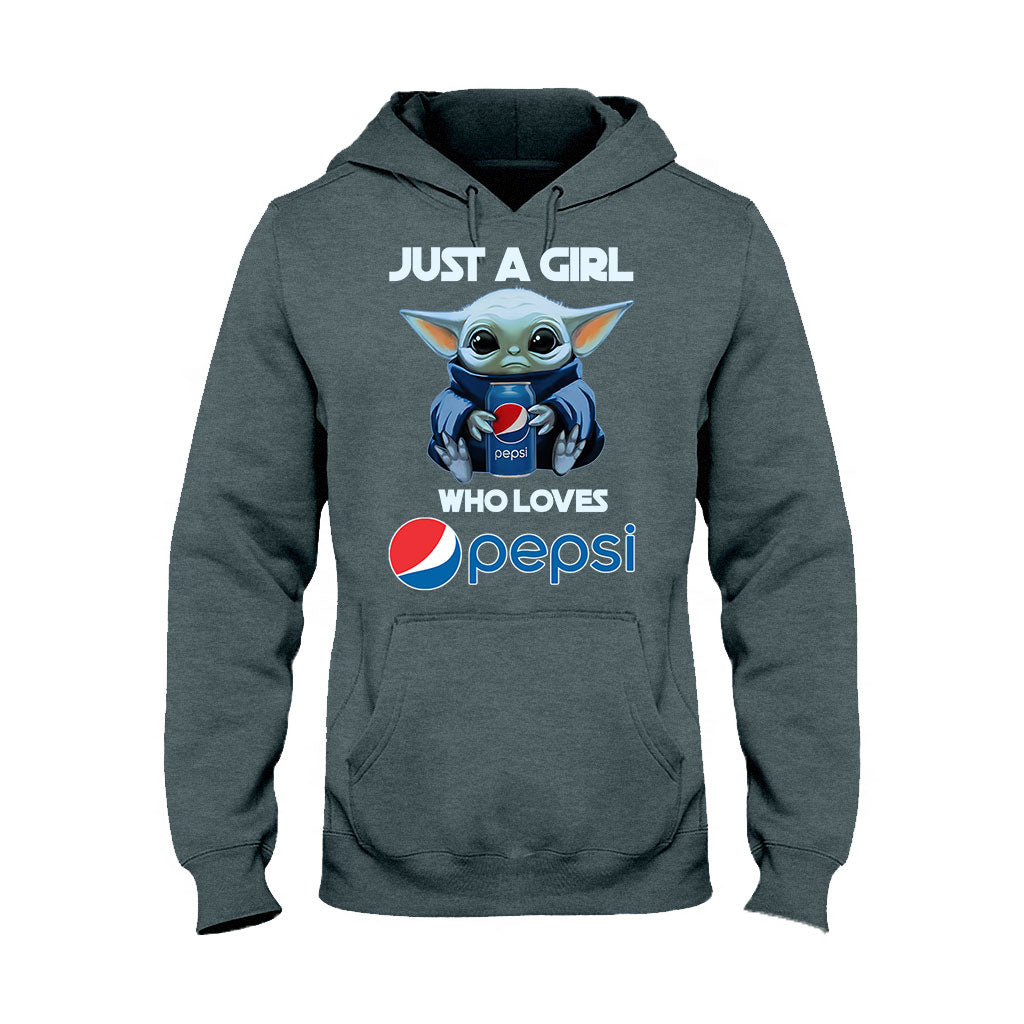 Just A Girl Who Loves - Blue Soft Drink T-shirt and Hoodie