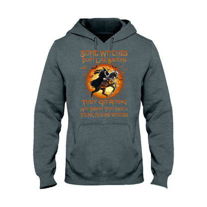 Some Witches Don't Like Brooms And Drink Too Much - Halloween Horse T-shirt and Hoodie