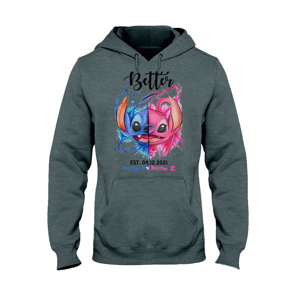 Better Together - Personalized Couple Ohana T-shirt and Hoodie