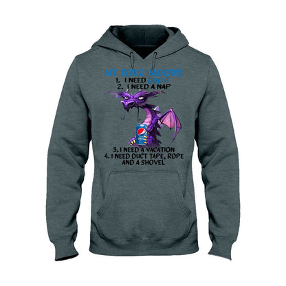 My Four Moods - Blue Soft Drink T-shirt and Hoodie