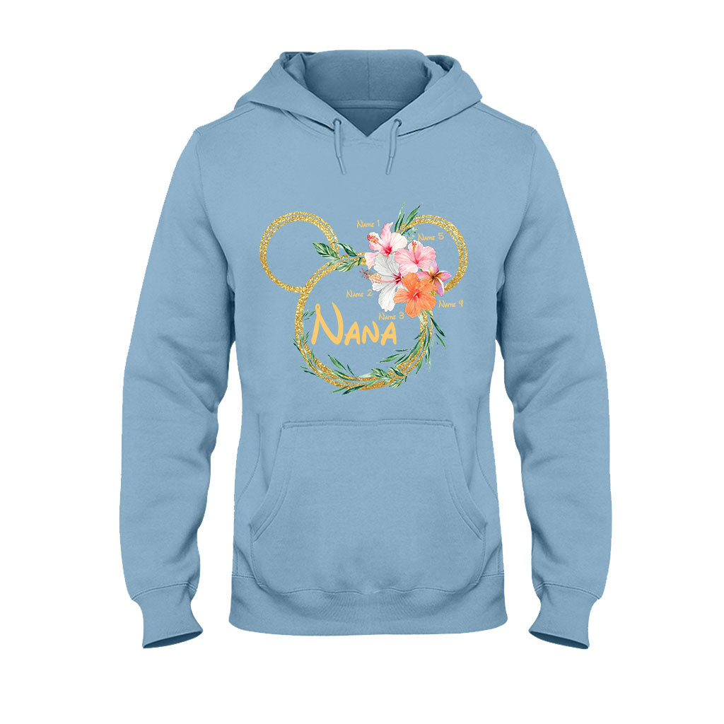 Tropical Mouse Ears Nana - Personalized Grandma T-shirt and Hoodie