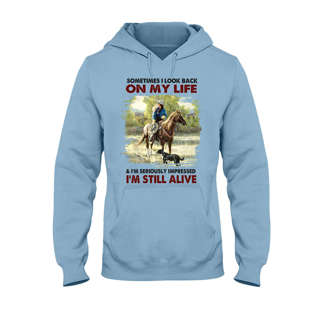 Sometimes I Look Back - Horse T-shirt and Hoodie