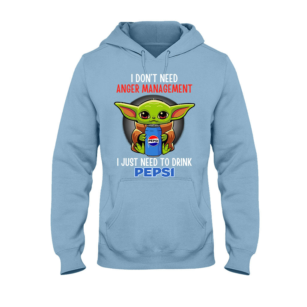 I Don't Need Anger Management Blue Soft Drink T-shirt and Hoodie