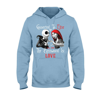 Connected To - Personalized Couple Nightmare T-shirt and Hoodie