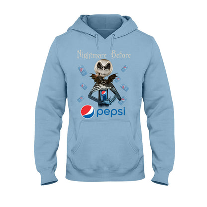 Nightmare Before Soft Drink - Personalized Blue Soft Drink T-shirt and Hoodie