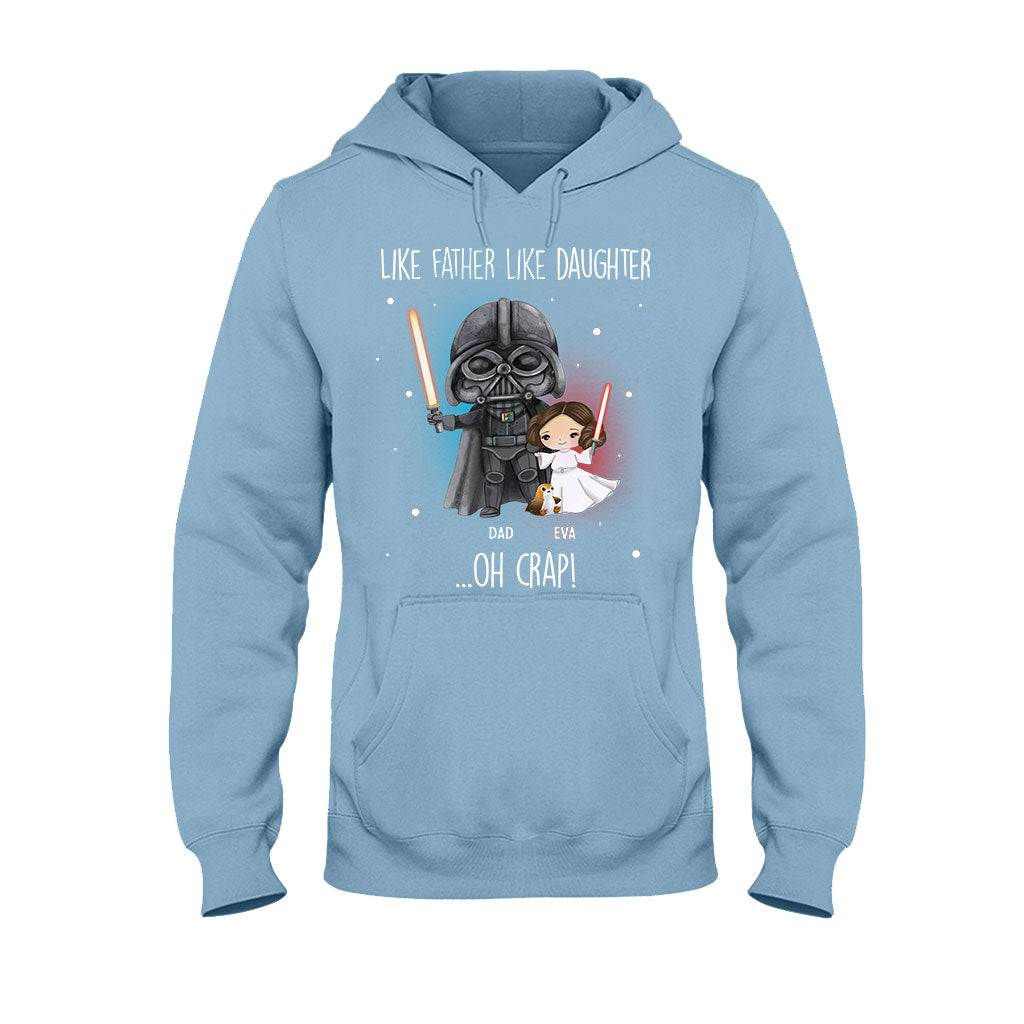 Like Father Like Daughter - Personalized The Force T-shirt and Hoodie