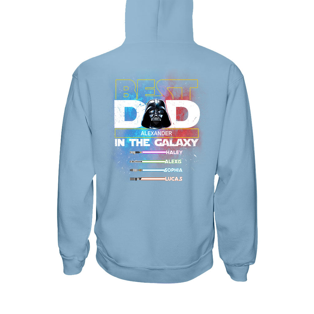 Best Dad In The Galaxy - Personalized The Force T-shirt and Hoodie