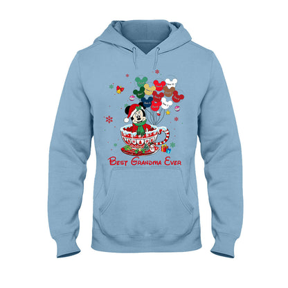 Best Grandma Ever - Personalized Christmas T-shirt and Hoodie