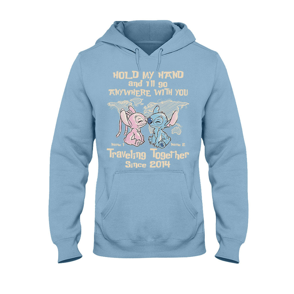 Hold My Hand - Personalized Couple Ohana T-shirt and Hoodie