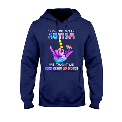 Love Needs No Words - Autism Awareness T-shirt and Hoodie 1221