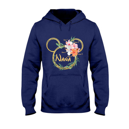 Tropical Mouse Ears Nana - Personalized Grandma T-shirt and Hoodie