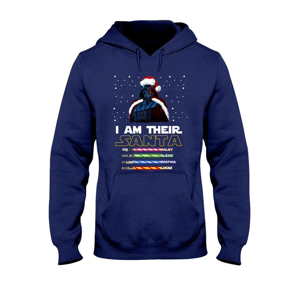 I Am Their Santa - Personalized Christmas Father T-shirt and Hoodie