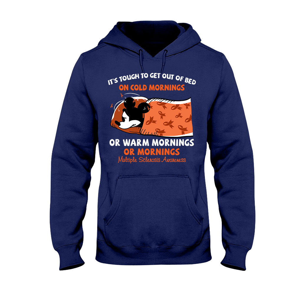 It's Tough To Get Out Of Bed - Orange March Multiple Sclerosis Awareness T-shirt and Hoodie