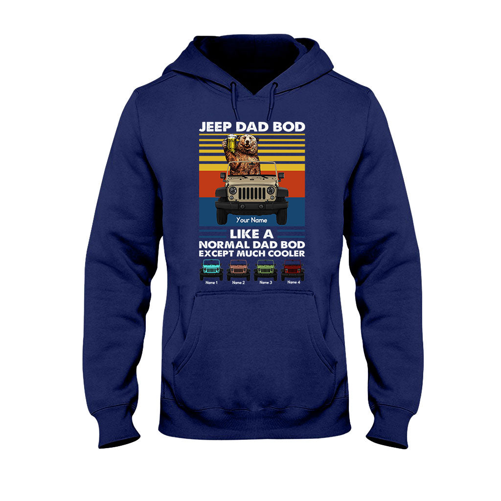 Much Cooler Dad Bod - Personalized Car T-shirt and Hoodie