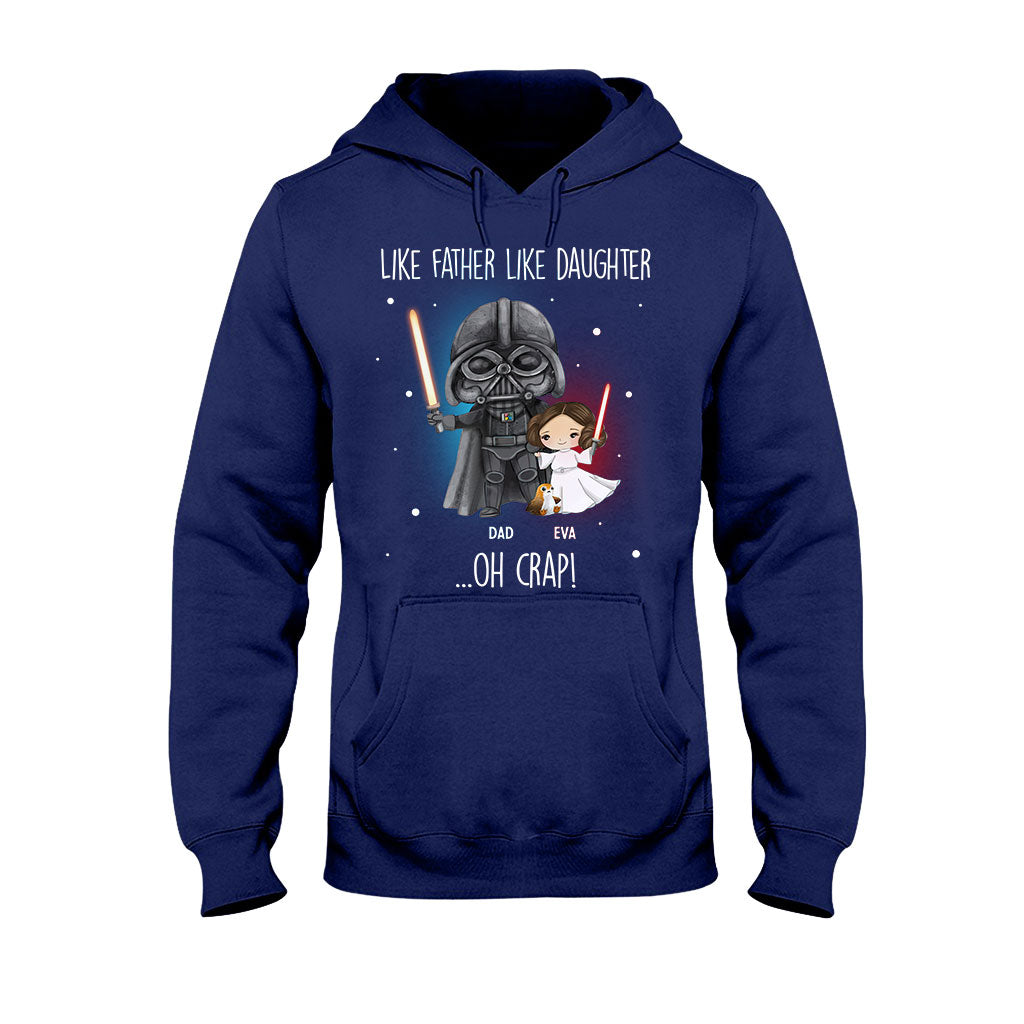 Like Father Like Daughter - Personalized The Force T-shirt and Hoodie