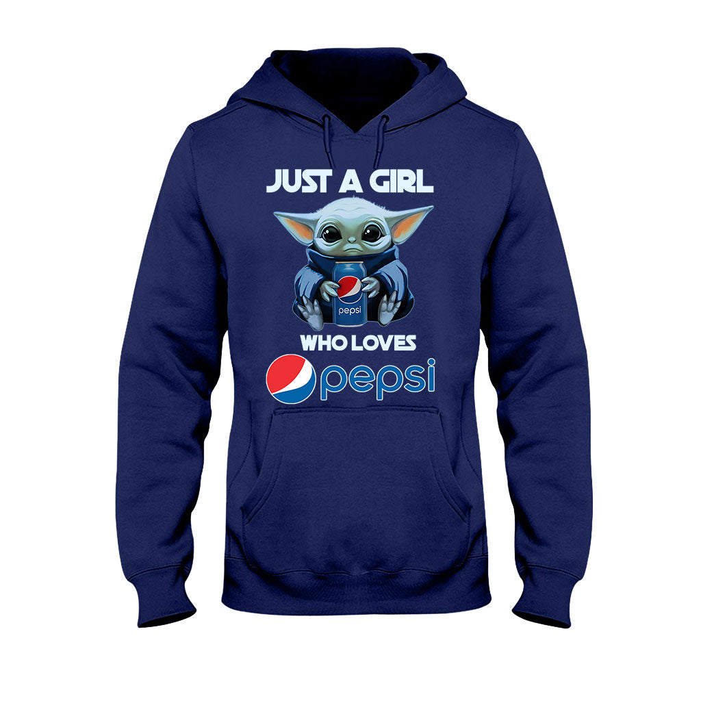 Just A Girl Who Loves - Blue Soft Drink T-shirt and Hoodie