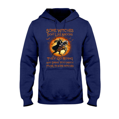 Some Witches Don't Like Brooms And Drink Too Much - Halloween Horse T-shirt and Hoodie