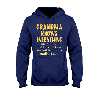 Grandma Knows Everything  T-shirt And Hoodie 072021