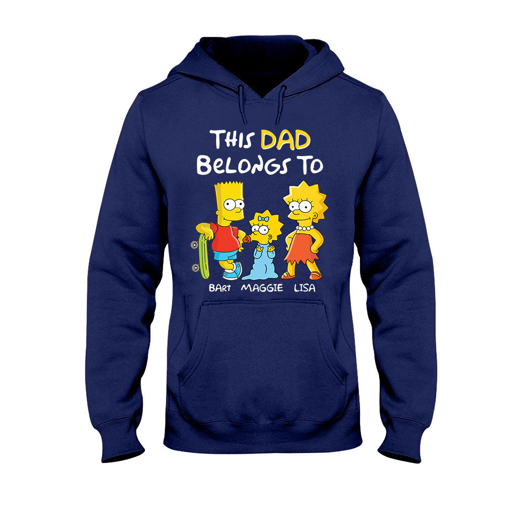 This Dad Belongs To - Personalized Father T-shirt and Hoodie