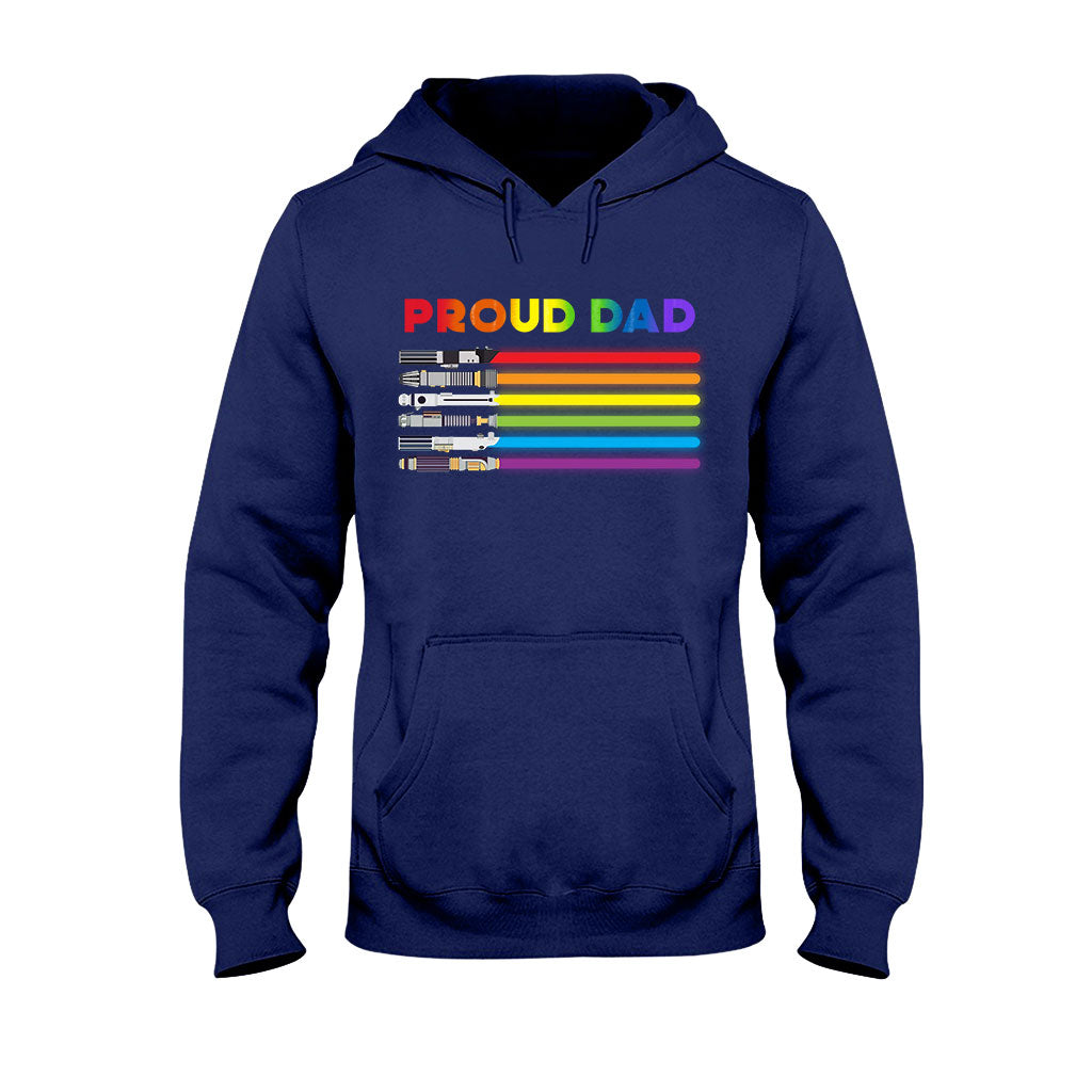 Proud Dad - Personalized LGBT Support T-shirt and Hoodie