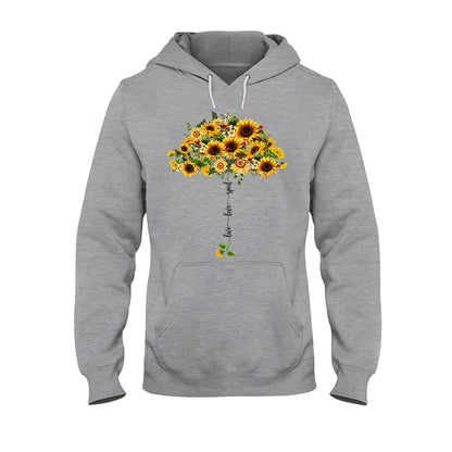 Live Love Spoil Sunflower Umbrella - Personalized Grandma T-shirt and Hoodie 1021