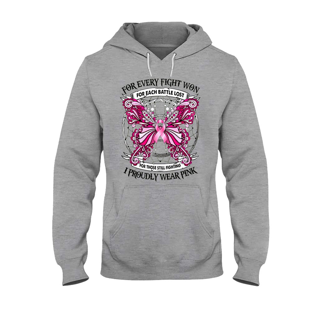 I Proudly Wear Pink - Breast Cancer Awareness T-shirt and Hoodie 102021