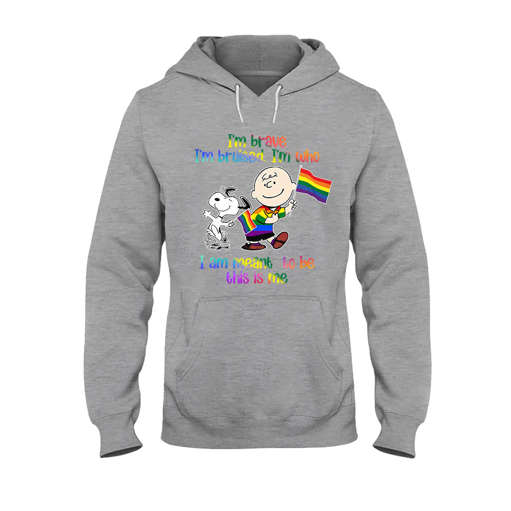 I'm Brave I'm Bruised - LGBT Support T-shirt and Hoodie