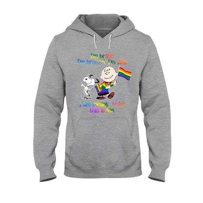 I'm Brave I'm Bruised - LGBT Support T-shirt and Hoodie