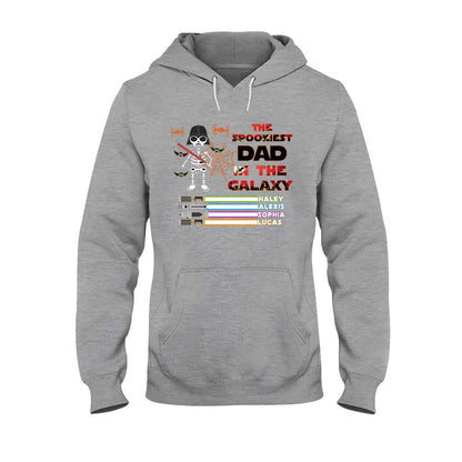 The Spookiest Dad - Personalized Halloween The Force T-shirt and Hoodie