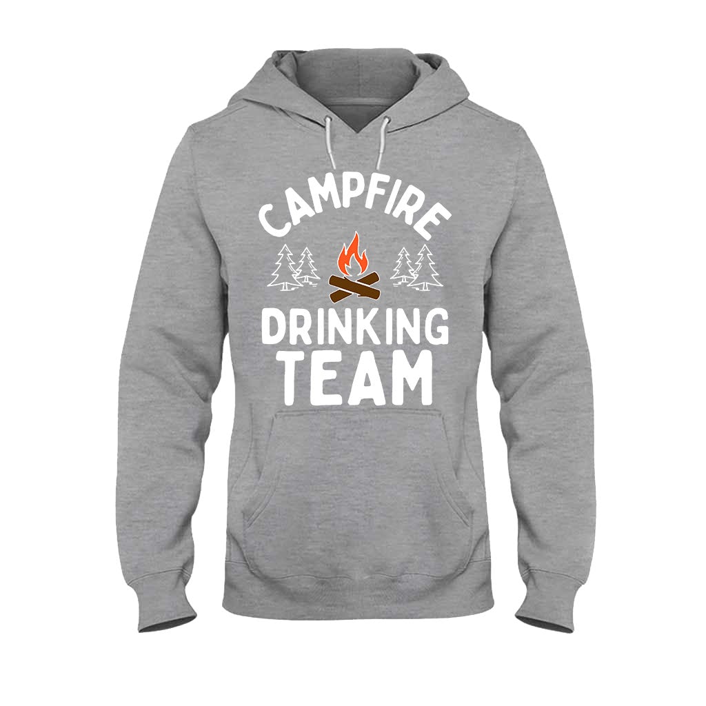 Campfire Drinking Team - Camping T-shirt and Hoodie 112021