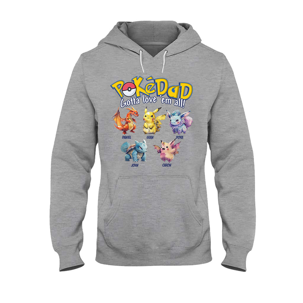 PokéDad PokéMom - Personalized Monster Trainer T-shirt and Hoodie