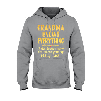 Grandma Knows Everything  T-shirt And Hoodie 072021