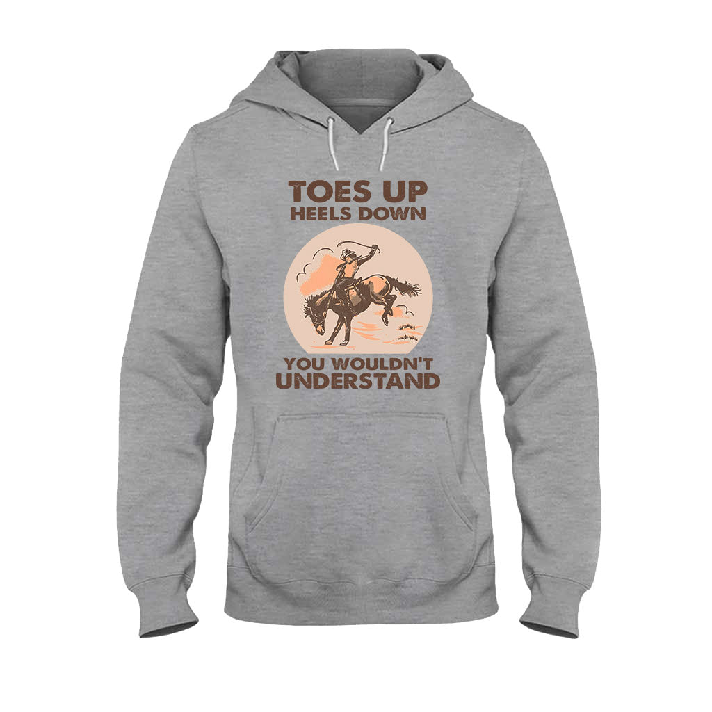 Toes Up Heels Down - Horse T-shirt and Hoodie