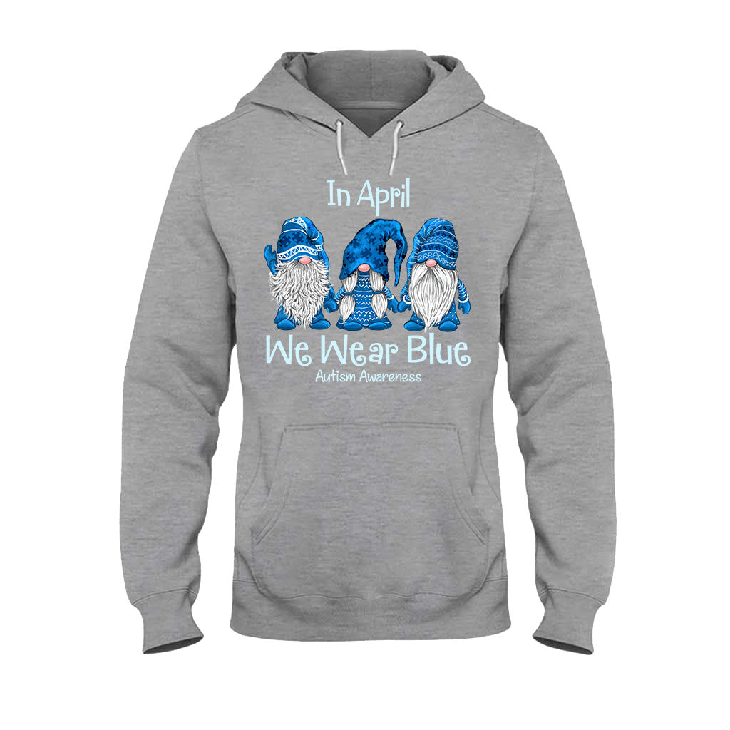 In April We Wear Blue - Autism Awareness T-shirt and Hoodie 1121