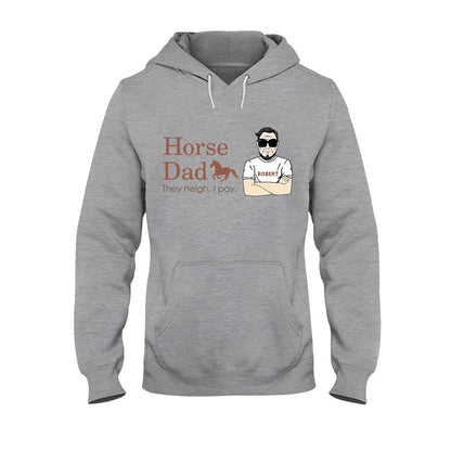 Horse Dad - Personalized Horse T-shirt and Hoodie