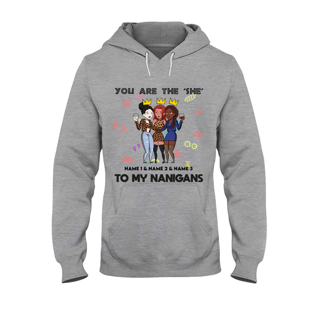 Sistas Besties - Personalized African American T-shirt and Hoodie