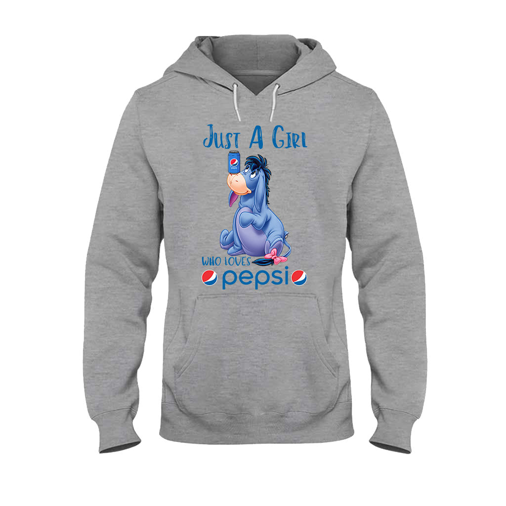 Just A Girl Who Loves - Blue Soft Drink T-shirt and Hoodie