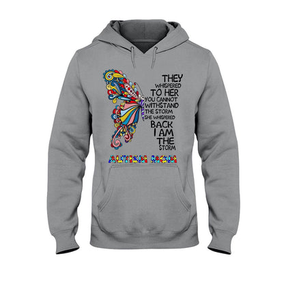 They Whispered To Her  - Autism Awareness T-shirt And Hoodie 062021