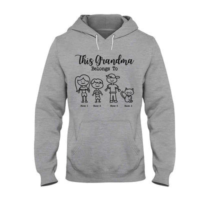 This Grandma Belongs To - Personalized Grandma T-shirt and Hoodie