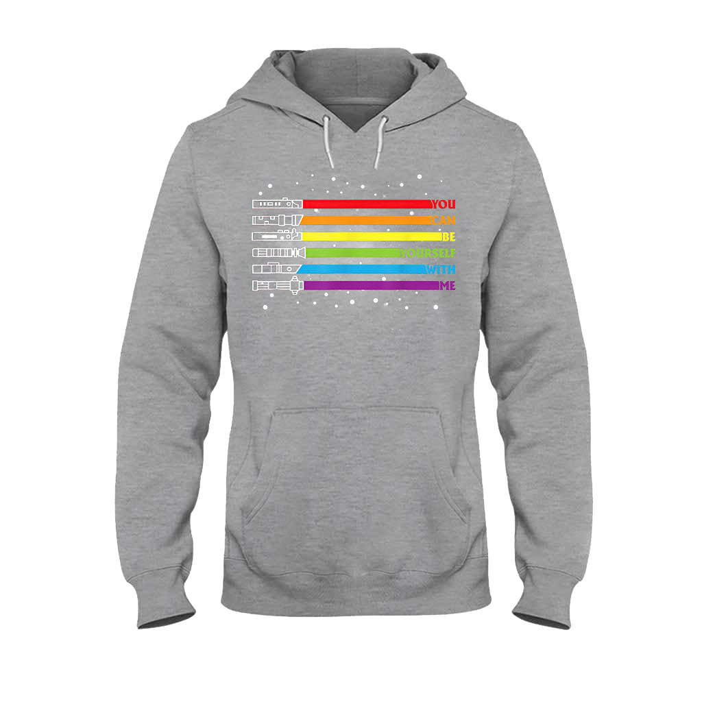 You Can Be Yourself With Me - LGBT Support T-shirt and Hoodie