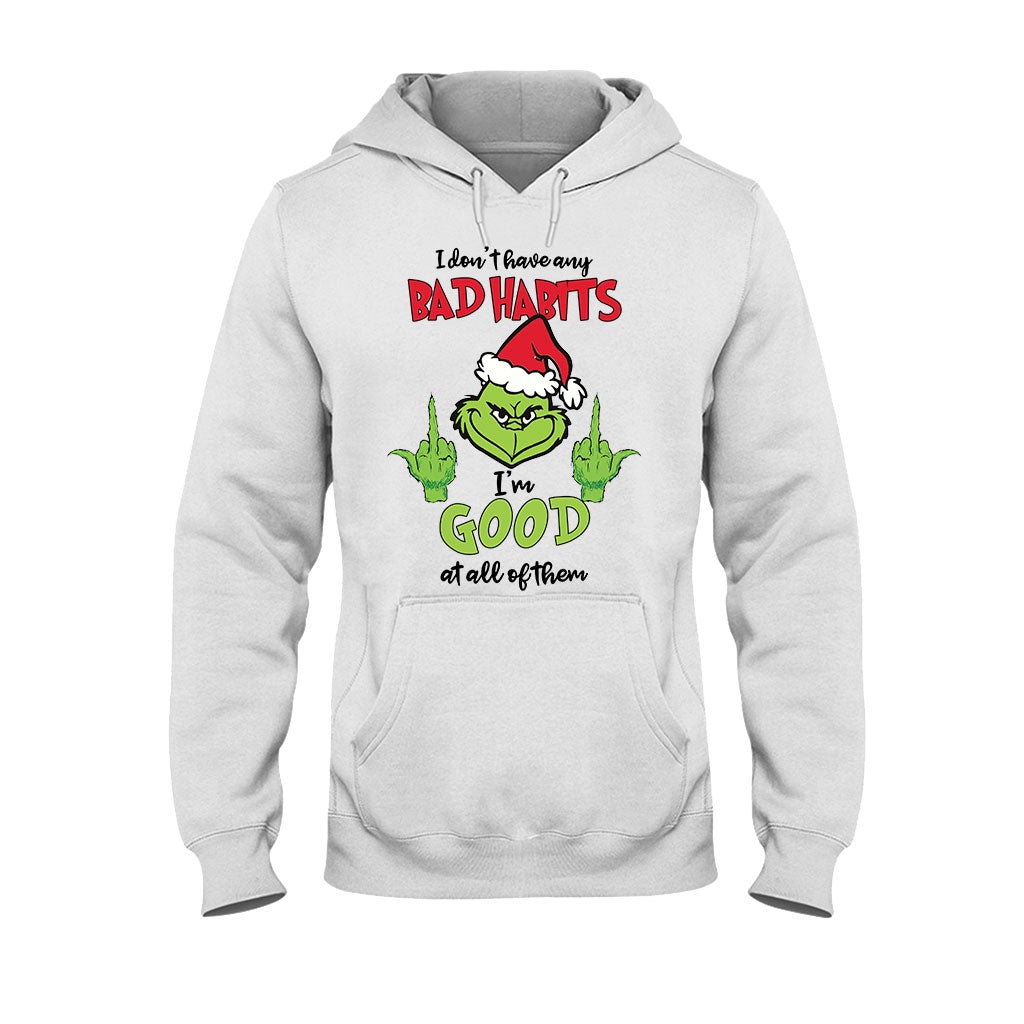 I Don't Have Any Bad Habits - Christmas T-shirt and Hoodie