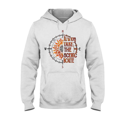 Always Take The Scenic Route - Camping T-shirt and Hoodie 112021