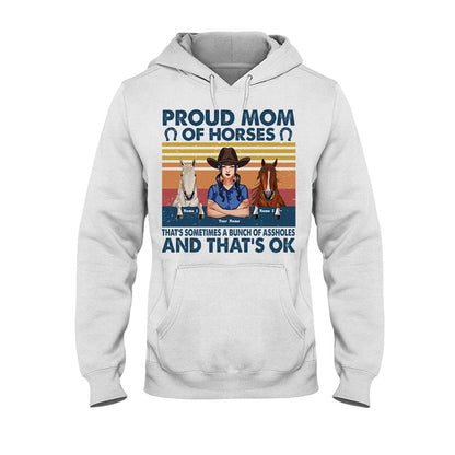 Proud Mom Of A Horse - Personalized T-shirt and Hoodie